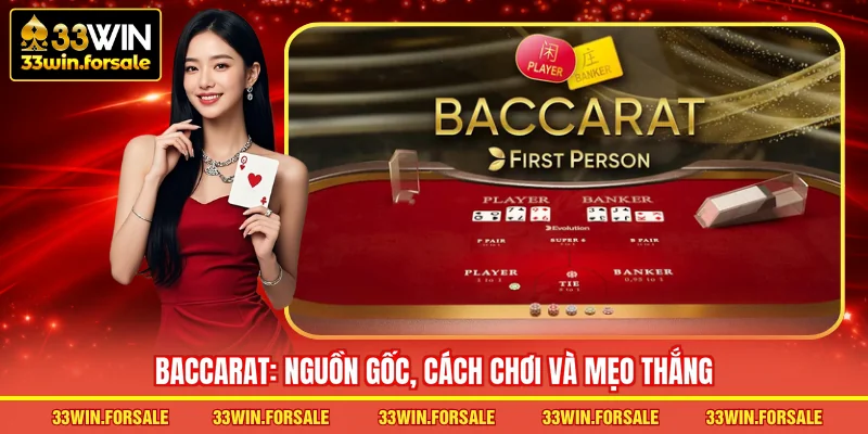 Baccarat: nguồn gốc, cách chơi và mẹo thắng